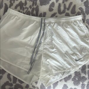 Nike White Running Shorts